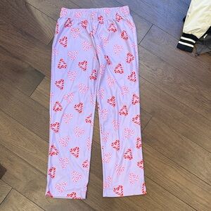 Crew Cuts Kids Pajamas with Heart Candy Cane Pattern - Purple and Red C5-013